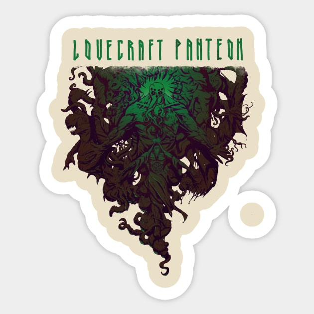 lovecraft panteon Sticker by Kotolevskiy